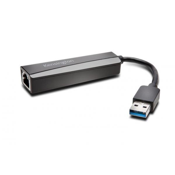 Kensington UA0000E Adattatore Ethernet USB-A — Nero (Kensington Adapter UA0000E USB 3.0 Ethernet)