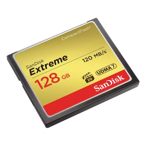 SanDisk CF Extreme 128GB CompactFlash (SanDisk Extreme - flashhukommelseskort)