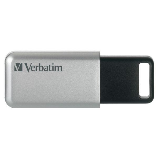 Verbatim Secure Pro - Memoria USB 3.0 da 64 GB - Argento (64GB Verbatim Store' n' Go Secure Pro [PC/MAC] USB 3.0 UFD)