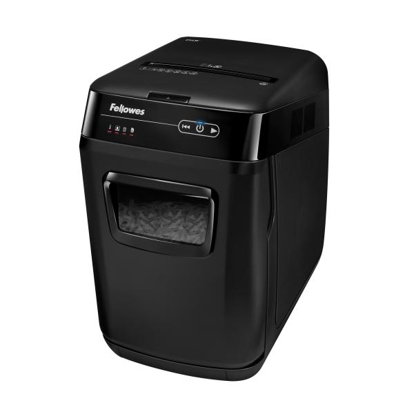 Fellowes AutoMax 130C distruggi documenti Triturazione incrociata 60 dB 23 cm Nero, Grigio (Automax 150C Shredder [Cross Cut] 230v UK)