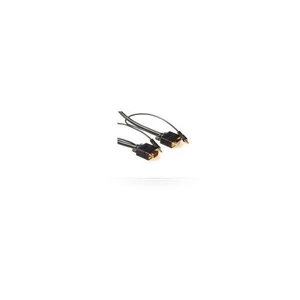 Microconnect MONGH5BMJ cavo e adattatore video 5 m VGA [D-Sub] + 3.5mm Nero (SVGA HD15 5m M-F. 3.5MM - 2X 3.5MM 30CM & 30CM M-M - Warranty: 300M)