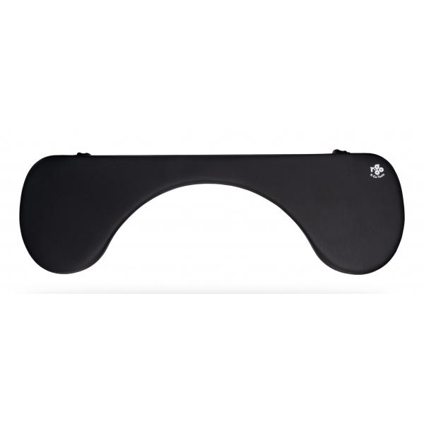 R-Go Tools Bracciolo R-Go, ergonomico, simmetrico, con taglio per gli addominali, in schiuma morbida, nero (ERGONOMIC ARMREST BRACKET - AND CLAMP BLACK)