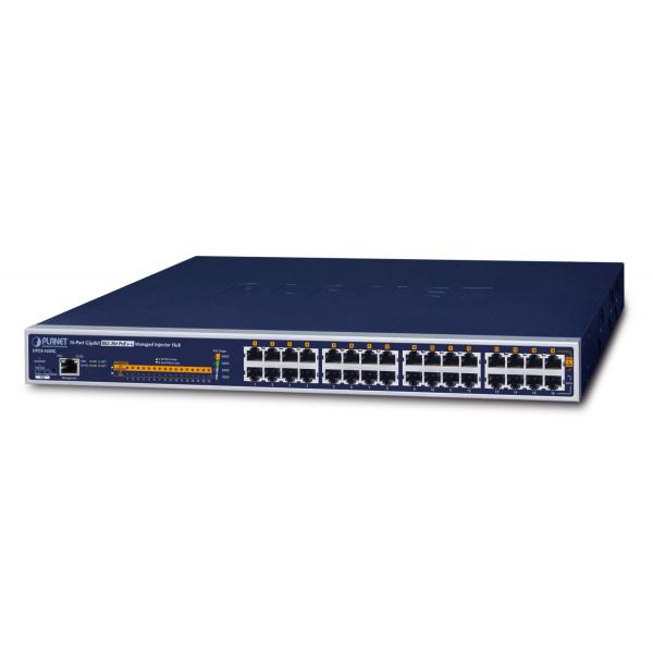 PLANET UPOE-1600G switch di rete Gestito Gigabit Ethernet [10/100/1000] Supporto Power over Ethernet [PoE] 1U Blu (16-Port Gigabit 60W Ultra - PoE Managed Injector Hub - 600W - Warranty: 36M)
