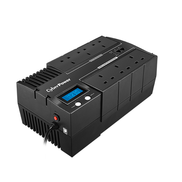 CyberPower BR700ELCD gruppo di continuità [UPS] A linea interattiva 0,7 kVA 420 W 6 presa[e] AC (CYBERPOWER BR700ELCD-UK Line-Interactive UPS 700VA/420W AVR GreenPower Energy Saving Technology LCD US