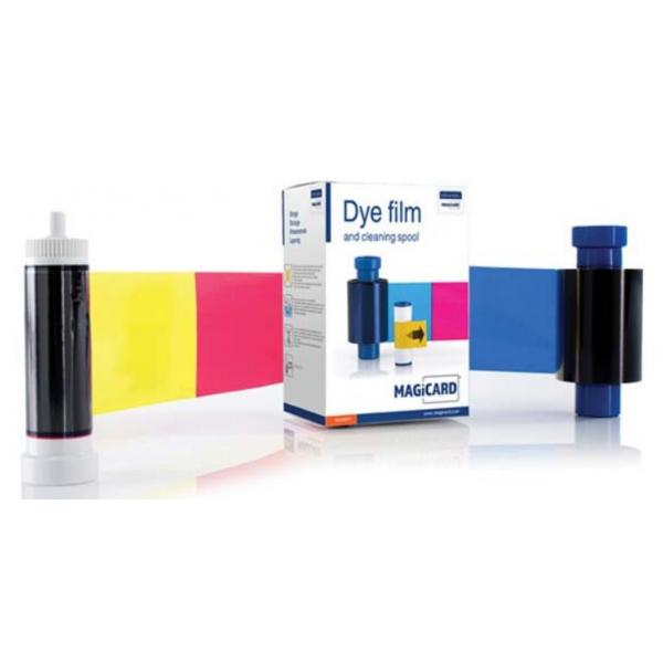 Magicard MA300YMCKO nastro per stampante 300 pagine Nero, Ciano, Magenta, Giallo (Ribbon, DYE, MAGI,300 prints, - Includes Cleaning Spool - MA300YMCKO, Pronto, 300 pages, Black,Cyan,Magenta,Yellow, D