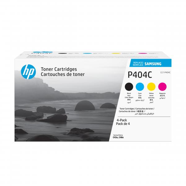 Samsung Confezione da 4 cartucce toner originali HP CLT-P404C [ciano/magenta/giallo/nero] (SA CLT-P404C 4-PK CYMK TONER - SAMSUNG)