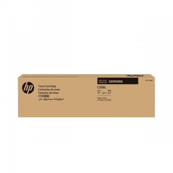 Samsung Cartuccia toner ciano originale HP CLT-C506L ad alta capacità (Toner/CLT-C506L High Yield CY - **New Retail** - Warranty: 12M)