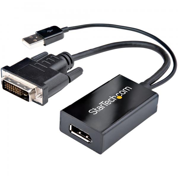 StarTech.com Adattatore DVI a DisplayPort alimentato via USB - 1920x1200 (DVI-D TO DP VIDEO ADAPTER - DVI - TO DISPLAYPORT CONVERTER)