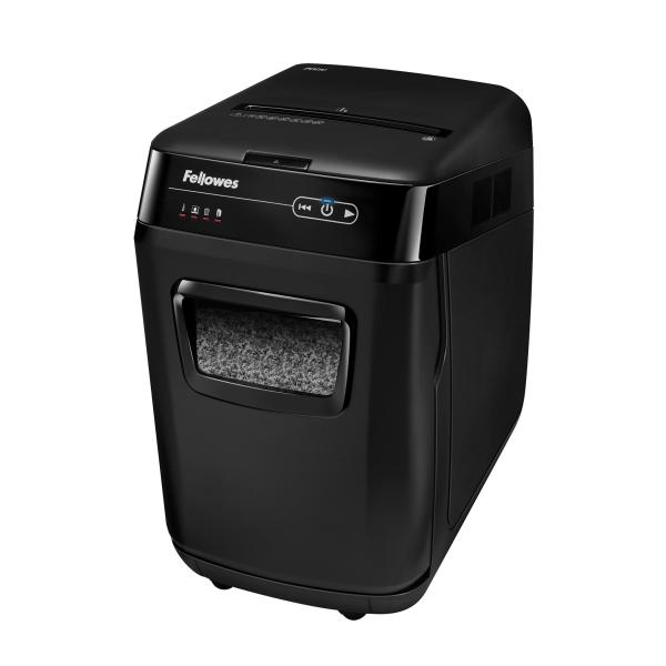 Fellowes AutoMax 200M distruggi documenti Taglio a frammenti 60 dB Nero (Automax 200M Auto Feed Shredder [Micro Cut] 230v UK)