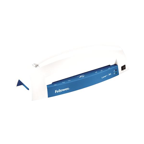 Fellowes Lunar+ A4 Plastificatrice a caldo 300 mm/min Blu, Bianco (Lunar+ A4 Laminator [Blue] - 230v UK)
