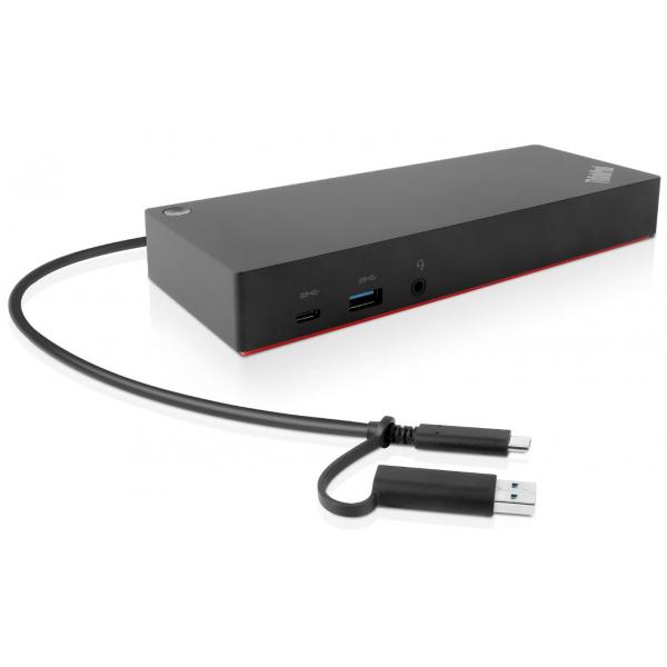 Lenovo 40AF0135EU replicatore di porte e docking station per laptop Cablato Nero (ThinkPad Hybrid USB-C + USB-A Dock, 135W. WARRANTY: 3YM)
