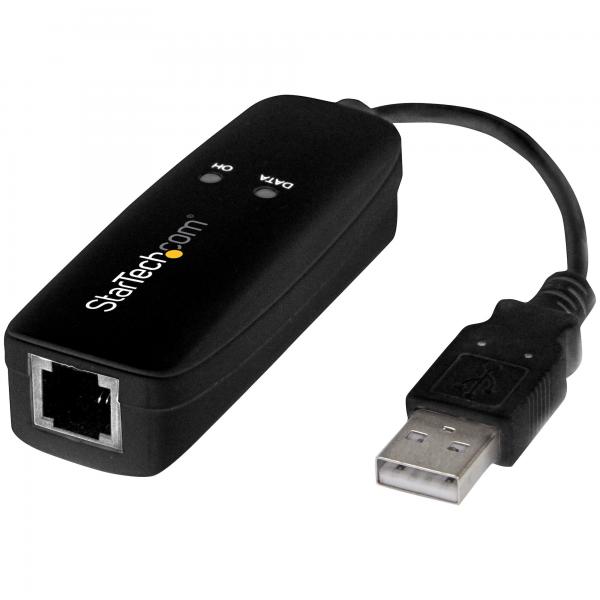 StarTech.com Modem Fax USB 2.0 - Modeme sterno da 56K per V.92 - Modem/dongle/adattatore hardware per computer/portatile da USB a presa telefonica - Modem dati USB - Fax di rete/CMR/POS (USB 2.0 FAX