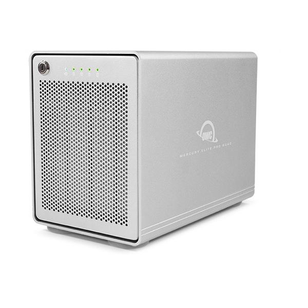 OWC Mercury Elite Pro Quad Custodia per Disco Rigido [HDD] Argento 2.5/3.5 (OWC Mercury Elite Pro Quad 4-Bay Enclosure w/ SoftRAID)