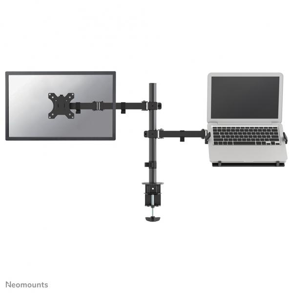 Neomounts FPMA-D550NOTEBOOK Braccio per monitor con supporto per laptop 10-32 (FLAT SCREEN NOTEBOOK - DESK MOUNT)