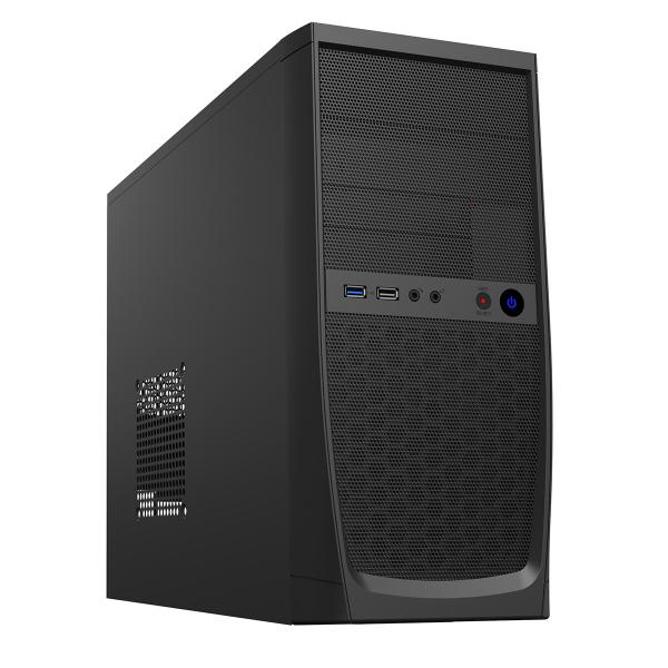 CiT ELITE Desktop Nero 500 W (CiT Elite Micro Tower 1 x USB 3.0 / 1 x USB 2.0 Black Case with 500W PSU)