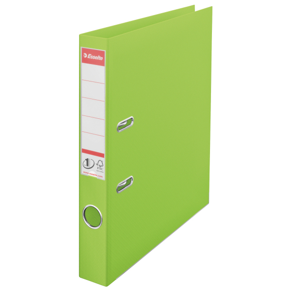 Esselte 624073 raccoglitore ad anelli A4 Verde (LAF No1 Vivida FSC PP A4/50 Gr)