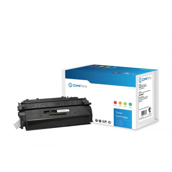 CoreParts QI-HP2071 cartuccia toner 1 pz Compatibile Nero (Toner Black CF280X-XXL - Pages: 10.000, Nordic Swan - HP LaserJet M401 XXL - Warranty: 36M)