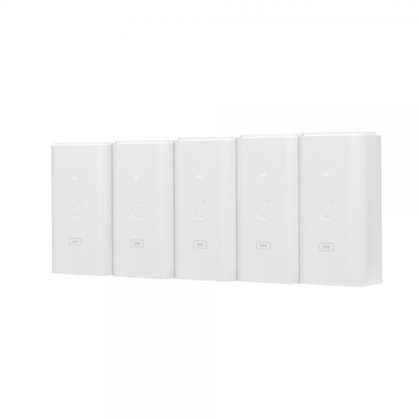 Ubiquiti POE-24-12W-5P adattatore PoE e iniettore Gigabit Ethernet (PoE Injector, 24VDC, 12W - 5-Pack - Warranty: 24M)