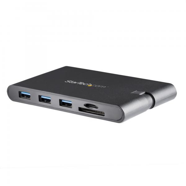StarTech.com Adattatore Multi-porta USB-C con HDMI e VGA per portatili - 3x USB 3.0 - Lettore Schede SD - PD 3.0 - Cavo integrato (USB C MULTIPORT ADAPTER 100W PD - 4K HDMI VGA USB HUB PD)