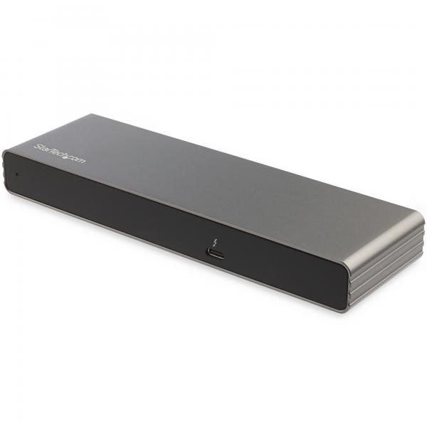 StarTech.com Thunderbolt 3 Dock - Doppio monitor 4K 60Hz TB3 Laptop Docking Station con DisplayPort, HDMI e VGA 1080p - Power Delivery e ricarica 85W - 2x USB-A, Ethernet - Mac e Windows (DUAL 4K 60H