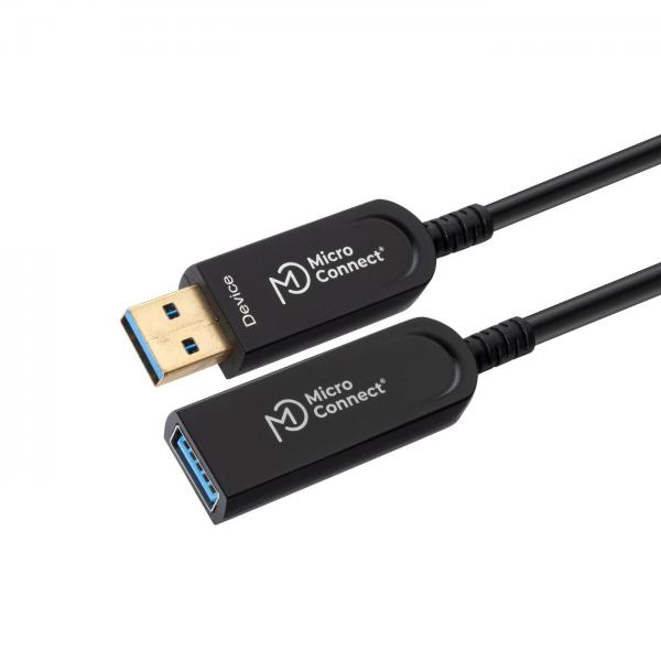 Microconnect USB3.0AAF10A cavo USB USB 3.2 Gen 1 [3.1 Gen 1] 10 m USB A Nero (Premium Active USB 3.2 Gen 1 - cable, A-A M-F With - integrated repeater, 10m 5 Gbps data transfer, - Warranty: 300M)