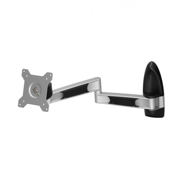 Amer Mounts AMR1WL Supporti a parete per TV 61 cm [24] Nero, Acciaio inox (SINGLE MONITOR ARTICULATING - WALL MOUNT 17.62IN)