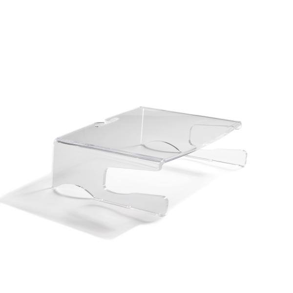BakkerElkhuizen Q-riser 100 76,2 cm [30] Scrivania Trasparente (Bakker Elkhuizen Q-riser 100 - monitor)