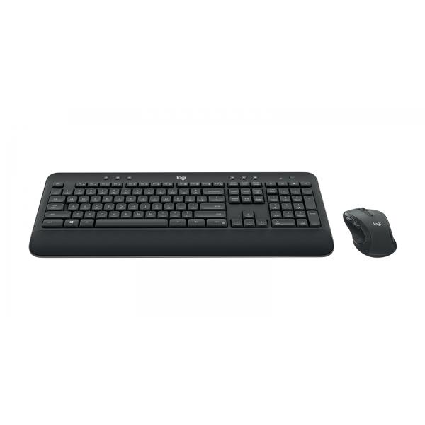 Logitech 920-008923 tastiera Mouse incluso Ufficio RF Wireless QWERTY US International Nero (MK545 ADVANCED WIRELESS COMBO - US INTL INTNL) - Versione Tedesca