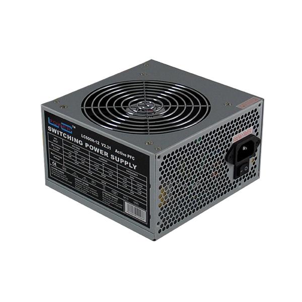 LC-Power LC600H-12 V2.31 alimentatore per computer 600 W 20+4 pin ATX ATX Nero (Netzteil ATX LC-Power 600W/120mm HW 24-Pin MB,4+4-pin 12V, 1x 6-pin/1x 6+2-pin PCIe)