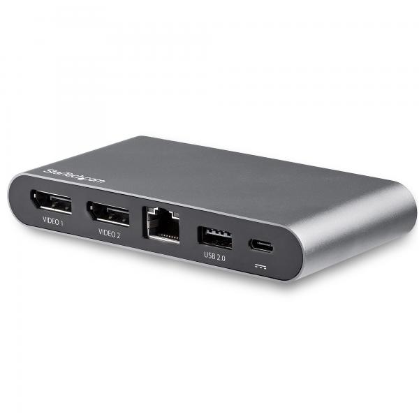 StarTech.com Docking Station USB-C per Portatili Windows - 2 x 4K DP - 100W PD 3.0 (USB C MULTIPORT ADAPTER 100W PD - DUAL DP USB HUB MINI TRAVEL DOCK)