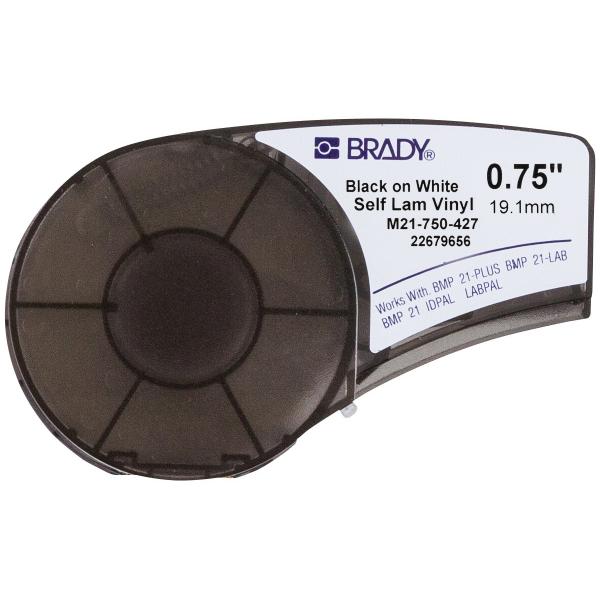 Brady M21-750-427 etichetta per stampante Translucent, Bianco Etichetta per stampante autoadesiva (Self-laminating Vinyl tape - for M211 M210 BMP21-PLUS - BMP21-LAB BMP21 Selflaminating - Warranty: 1