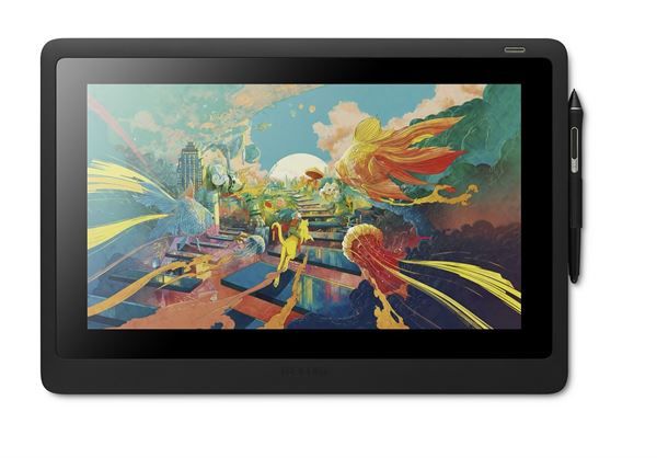 Wacom Cintiq 16 tavoletta grafica Nero 5080 lpi [linee per pollice] 344,16 x 193,59 mm (**[On Promo] Wacom Cintiq 16 DTK1660K0B Will be replaced with the DTK168K0B)