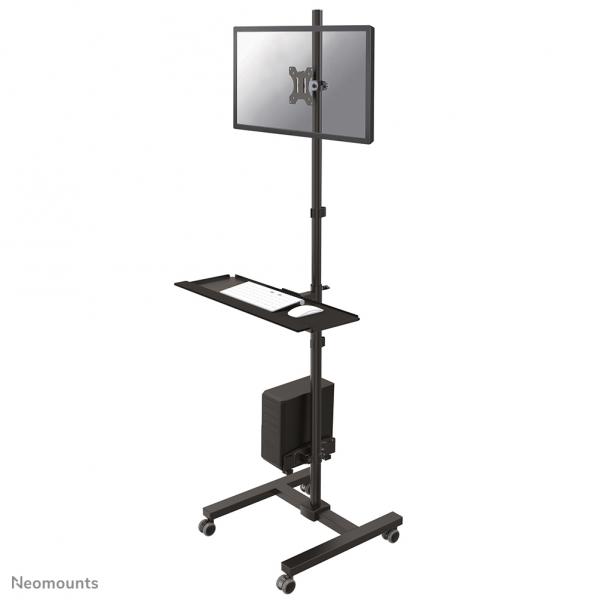Neomounts FPMA-MOBILE1700 Postazione di lavoro mobile 10-32 (MOBILE WORKPLACE FLOOR STAND - [MONITOR KB/MOUSE AND PC])