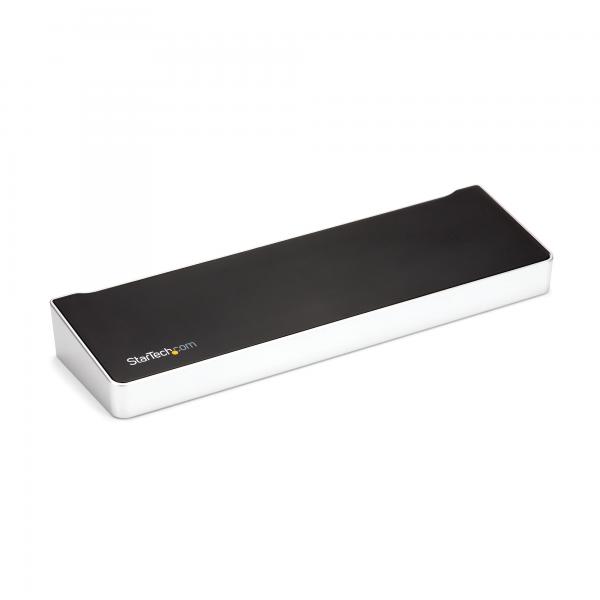 StarTech.com Docking Station USB-C per triplo monitor UHD 4K, Mac e Windows, Dock USB C a HDMI e DisplayPort, Hub a 5 porte USB 3.0 - PD 100W (USB-C DOCK TRIPLE 4K MNTR - 2X DP + HDMI - 100W USB PD)