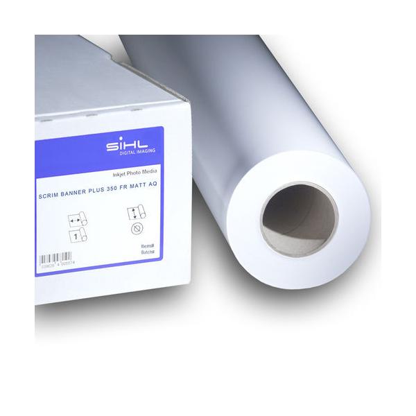 Sihl Scrim Ad inchiostro Poliestere, Vinile Bianco (SCRIMBANNERP 350 FR AQ MATT 42IN 15M)