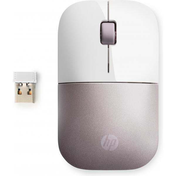 HP Mouse wireless Z3700: bianco/rosa (HP Z3700 WIRELESS PINK MOUSE)