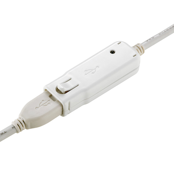 ROLINE USB 2.0 Active Repeater Cable for 12.04.1085 12 m Bianco (Usb 2.0 Active Repeater Cable - For 12.04.1085 12 M White - Warranty: 12M)