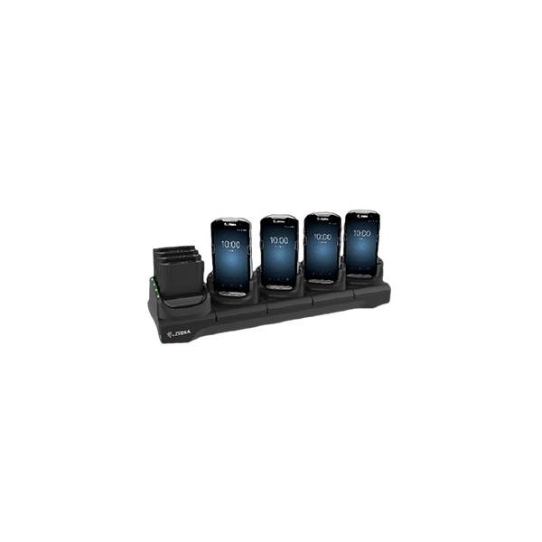 Zebra CRD-TC51-5SC4B-01 Caricabatterie per dispositivi mobili PDA Nero AC Interno (TC51/56 5-SLOT CO CRADLE 4-SLOT - SPARE BATT CHARGER F/UP TO 4 DEV)