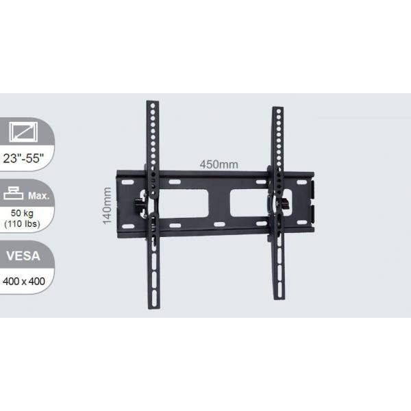 Vivolink VLMW2355T Supporto TV a parete 139,7 cm [55] Nero (Wall mount medium tilt up to - VESA 400x400 . - Warranty: 144M)