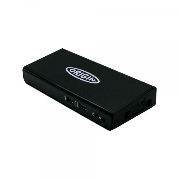Origin Storage USB3SDOCKHDV-OS replicatore di porte e docking station per laptop USB 3.2 Gen 1 [3.1 Gen 1] Type-A Nero (Origin Storage Docking Station USB 3.0 EQV to StarTech com Dual-Monitor)
