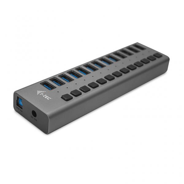 i-tec U3CHARGEHUB13 Caricabatterie per dispositivi mobili Universale Grigio AC Interno (I-TEC USB 3.0 HUB 13 PORT 60 W - I-TEC USB 3.0 HUB 13 PORT 60 W)
