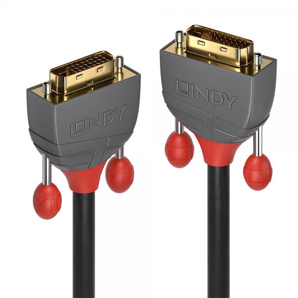 Lindy 36225 cavo DVI 7,5 m DVI-D Nero (7.5M Dvi-D Dual Link Cable, - Anthra Line - Warranty: 120M)
