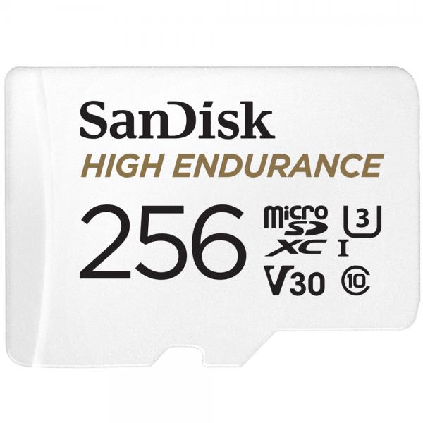 SANDISK HIGH ENDURANCE MICRO SDXC 256GB + SD ADAPTER FOR