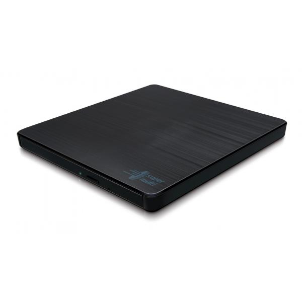 Hitachi-LG Slim Portable DVD-Writer lettore di disco ottico DVD±RW Nero (Hitachi LG DVD/RW GP60NB60 Black Retail)