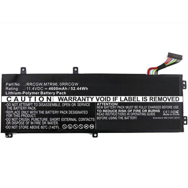 CoreParts MBXDE-BA0103 ricambio per laptop Batteria (Laptop Battery for Dell - 52.00Wh 11.4V 4600mAh 52Wh - Li-Pol 11.4V 4600mAh Black, Precision 15 5510, XPS 15 9550 - Warranty: 12M)