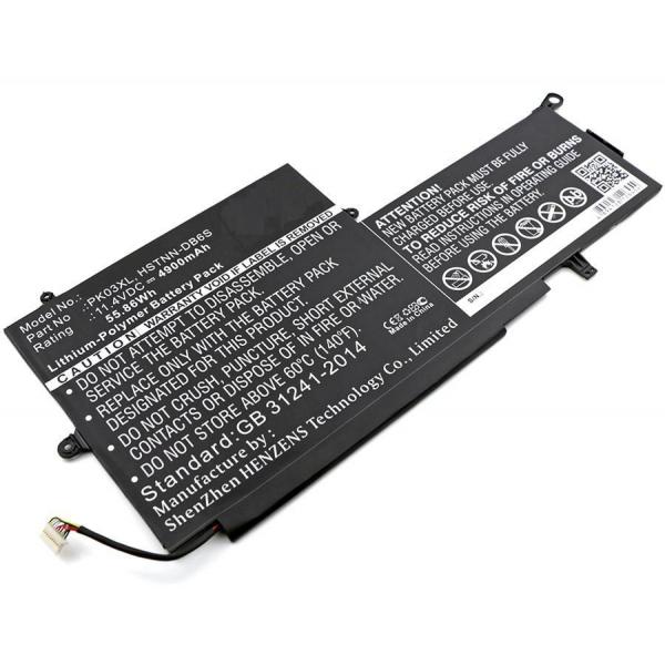 CoreParts MBXHP-BA0051 ricambio per laptop Batteria (Laptop Battery for HP 54.72Wh - 11.4V 4800mAh 56Wh 3Cells - Li-Pol 11.4V 4.9Ah Black - Warranty: 12M)