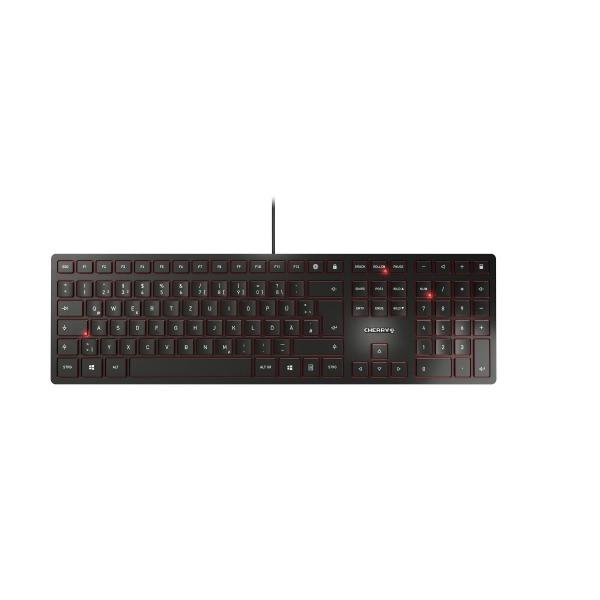 CHERRY KC 6000 SLIM tastiera USB Nordic Nero (CHERRY KC 6000 SLIM KEYBOARD - PAN-NORDIC BLACK) - Versione Tedesca