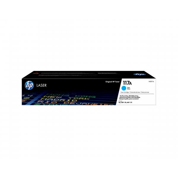HP Cartuccia toner ciano per stampante laser originale 117A (Toner HP 117A / W2071A Cyan)