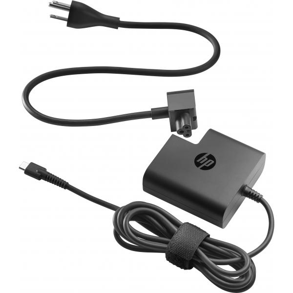 HP 4WG11AV adattatore e invertitore Interno 65 W Nero (65W AC Adapter USB Type-C includes power cable)