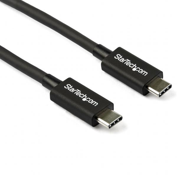 StarTech.com Cavo Thunderbolt 3 da 80 cm, 40Gbps, 100W PD, 4K/5K, Certificato Thunderbolt, Compatibile con Thunderbolt 4/USB 3.2/DP Alt Mode/USB4 (80CM THUNDERBOLT 3 CABLE USB C - 40GBPS TB3 CORD 100